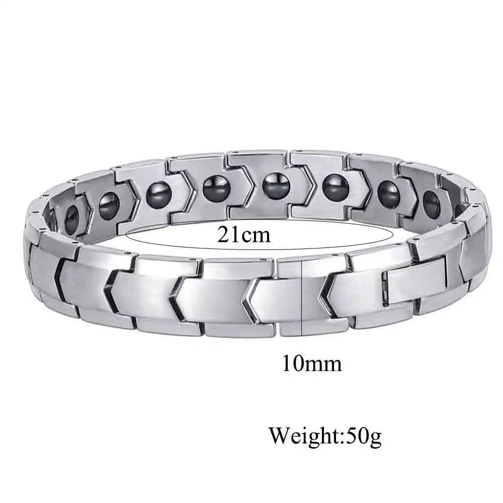 Premium Magnetic Energy Bracelet 10MM Beveled Stainless Steel Multi Color Band Men Fashion Wellness Jewelry Present
Premium Magnetic Energy Bracelet 10MM Beveled Stainless Steel Multi Color Band Men Fashion Wellness Jewelry Present