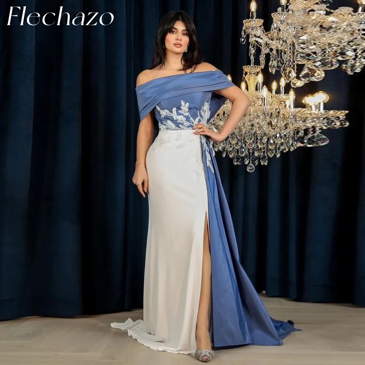 Flechazo Prom Dresses Off Shoulder Applique High Side Slit Formal Elegant Occasion Gown For Women 2024 vestidos para mujer
Flechazo Prom Dresses Off Shoulder Applique High Side Slit Formal Elegant Occasion Gown For Women 2024 vestidos para mujer