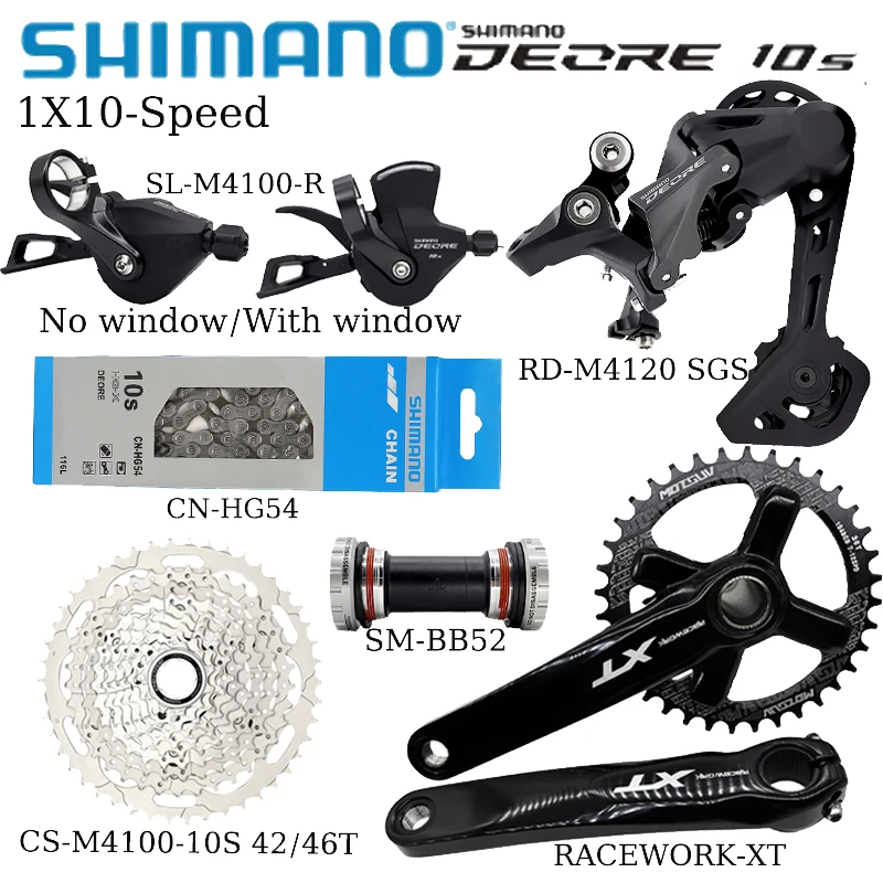 SHIMANO DEORE 10 Speed M4100 полный комплект фотомагнитная цепь 10 в фотоэлемент/46T маховик Запчасти для горных велосипедов
SHIMANO DEORE 10 Speed M4100 полный комплект фотомагнитная цепь 10 в фотоэлемент/46T маховик Запчасти для горных велосипедов