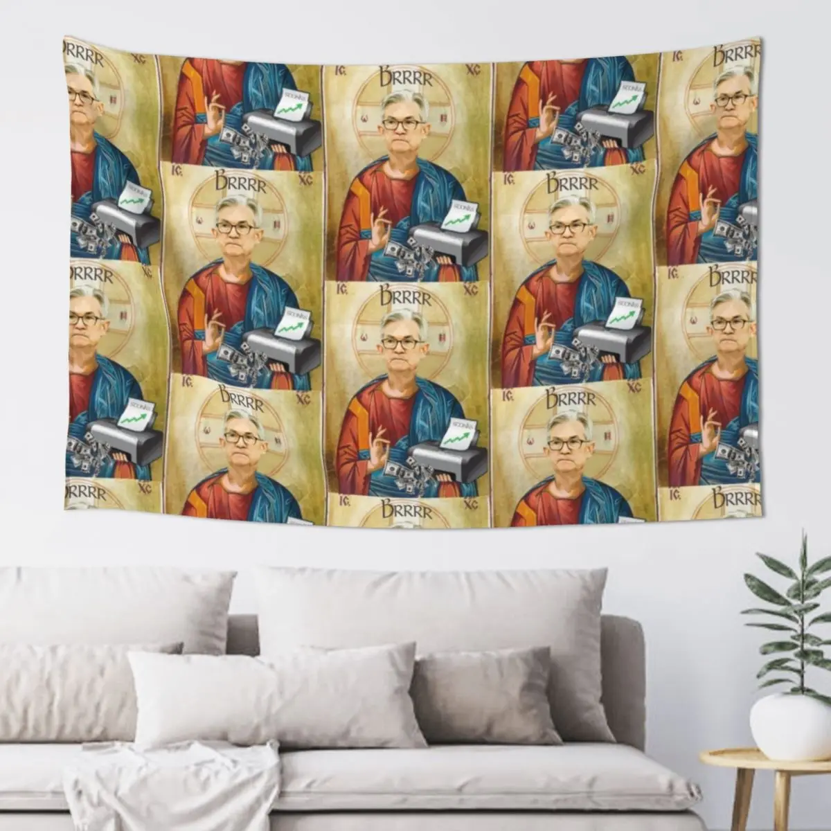 Jerome Powell Jesus JPow Jesus Printer goes Brrr Tapestry Bedroom Decor Aesthetic Wall Carpet Decoration Wall Tapestry
Jerome Powell Jesus JPow Jesus Printer goes Brrr Tapestry Bedroom Decor Aesthetic Wall Carpet Decoration Wall Tapestry