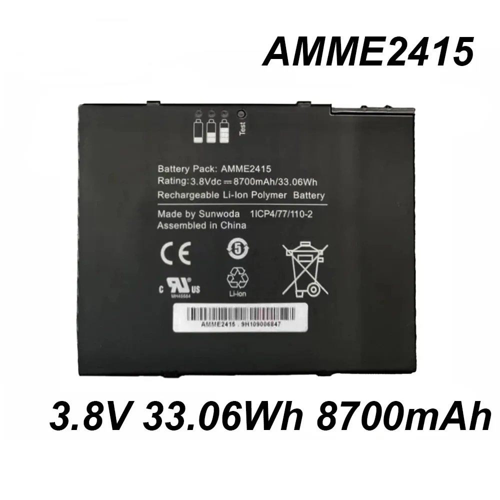 AMME2415 3,8 В 33,06 Втч 8700 мАч аккумулятор для ноутбука Fujitsu Zebra ET50 ET55 серии аккумулятор для планшетного компьютера
AMME2415 3,8 В 33,06 Втч 8700 мАч аккумулятор для ноутбука Fujitsu Zebra ET50 ET55 серии аккумулятор для планшетного компьютера