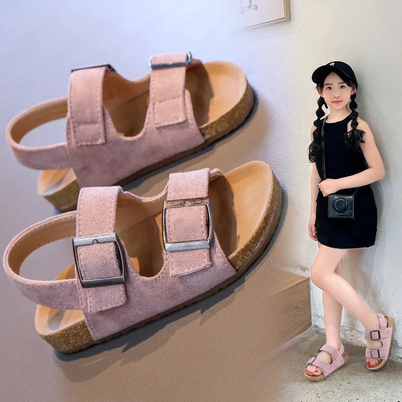 Childrens Summer Comfortable and Cool Outdoor Sandals Frosted Cork Sandals for Boys and Girls Beach Shoes zapatos de niña 2025
Childrens Summer Comfortable and Cool Outdoor Sandals Frosted Cork Sandals for Boys and Girls Beach Shoes zapatos de niña 2025