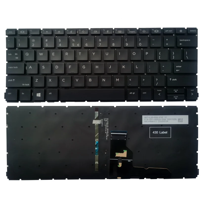 New US Keyboard For HP ProBook 430 G8 435 G8 English Keyboard Black With Backlit
New US Keyboard For HP ProBook 430 G8 435 G8 English Keyboard Black With Backlit