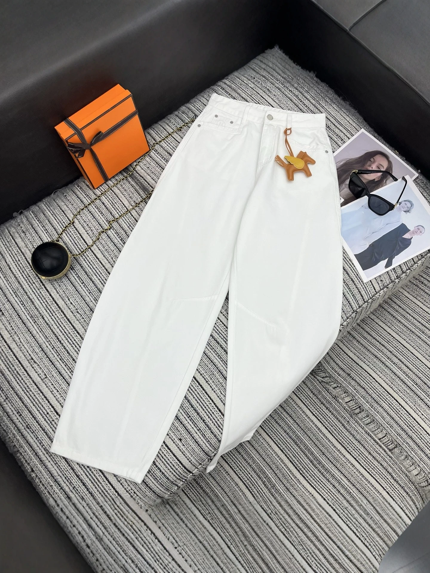 High Waist Straight Leg Jeans Women's Spring 2026 New Style Pendant Accessory Embellished Casual Cotton Blend
High Waist Straight Leg Jeans Women's Spring 2026 New Style Pendant Accessory Embellished Casual Cotton Blend