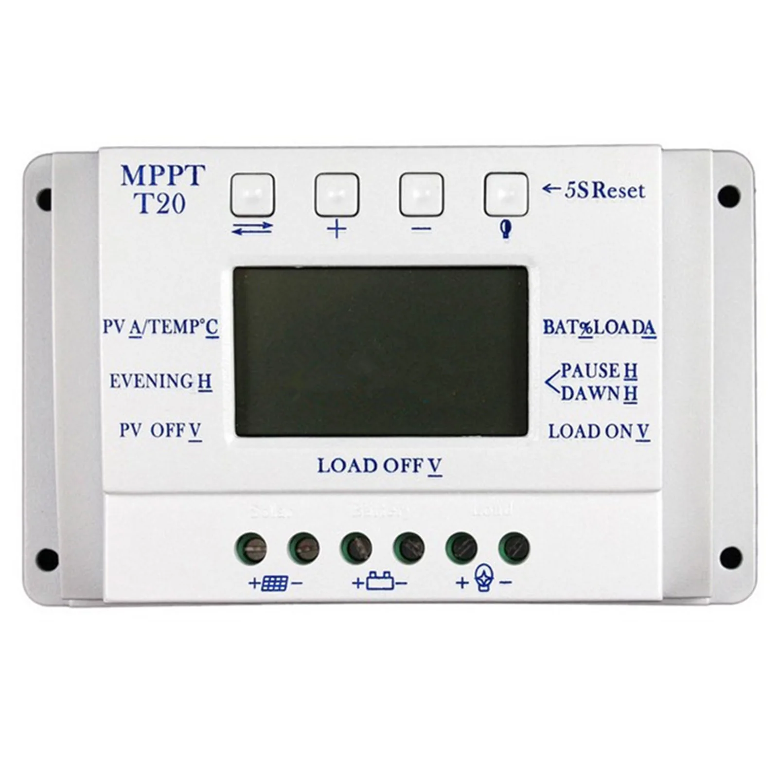 20A For MPPT Solar Battery Charger with LCD Display for 12V/24V Offering User Friendly Controls and Safety Mechanisms
20A For MPPT Solar Battery Charger with LCD Display for 12V/24V Offering User Friendly Controls and Safety Mechanisms