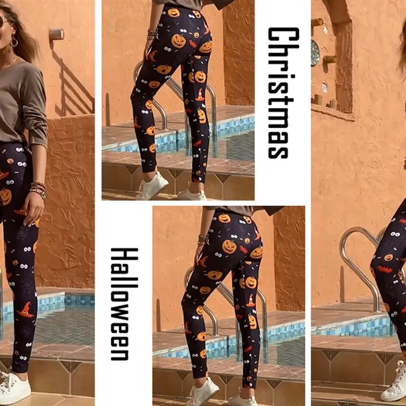 Halloween Women's Slimfit Pants Pumpkin Spiderweb Printed High Waist Casual Trousers Comfortable Elastic Fiber Polyester
Halloween Women's Slimfit Pants Pumpkin Spiderweb Printed High Waist Casual Trousers Comfortable Elastic Fiber Polyester