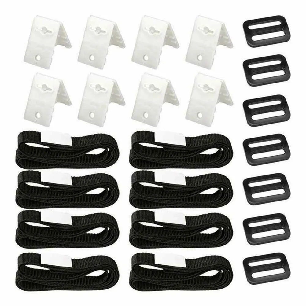 Buckles Pool Cover Roller Straps Nylon Plastic Solar Cover Reel 1 Set 178x2.5cm Accessory Attachment Black White
Buckles Pool Cover Roller Straps Nylon Plastic Solar Cover Reel 1 Set 178x2.5cm Accessory Attachment Black White