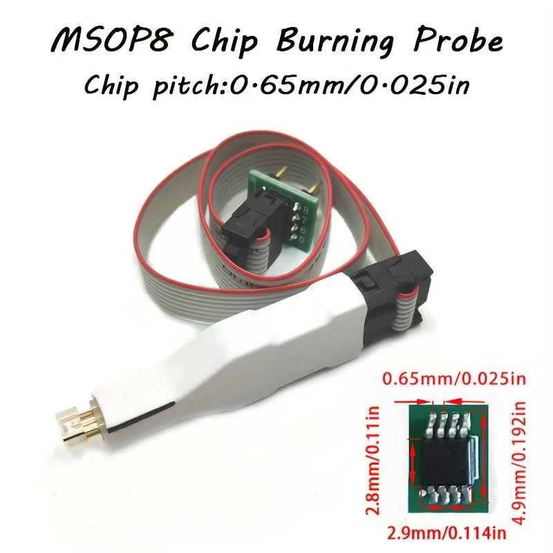 1 шт. TSSOP8 MSOP8 тестовый зонд для записи, чтения и записи, пружинная игла микрочипа, кабель для загрузки программы автомобильных инструментов
1 шт. TSSOP8 MSOP8 тестовый зонд для записи, чтения и записи, пружинная игла микрочипа, кабель для загрузки программы автомобильных инструментов