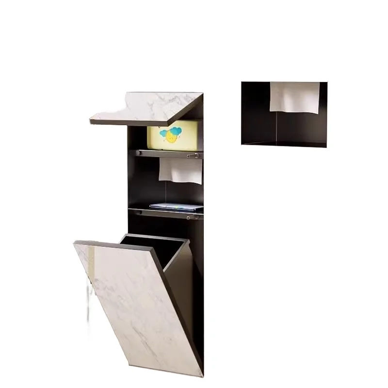 Modern Dual-Tier Stainless Steel Toilet Trash Can Invisible Wall Storage Corner Mounting Design For Apartment Kitchen Bathroom
Modern Dual-Tier Stainless Steel Toilet Trash Can Invisible Wall Storage Corner Mounting Design For Apartment Kitchen Bathroom