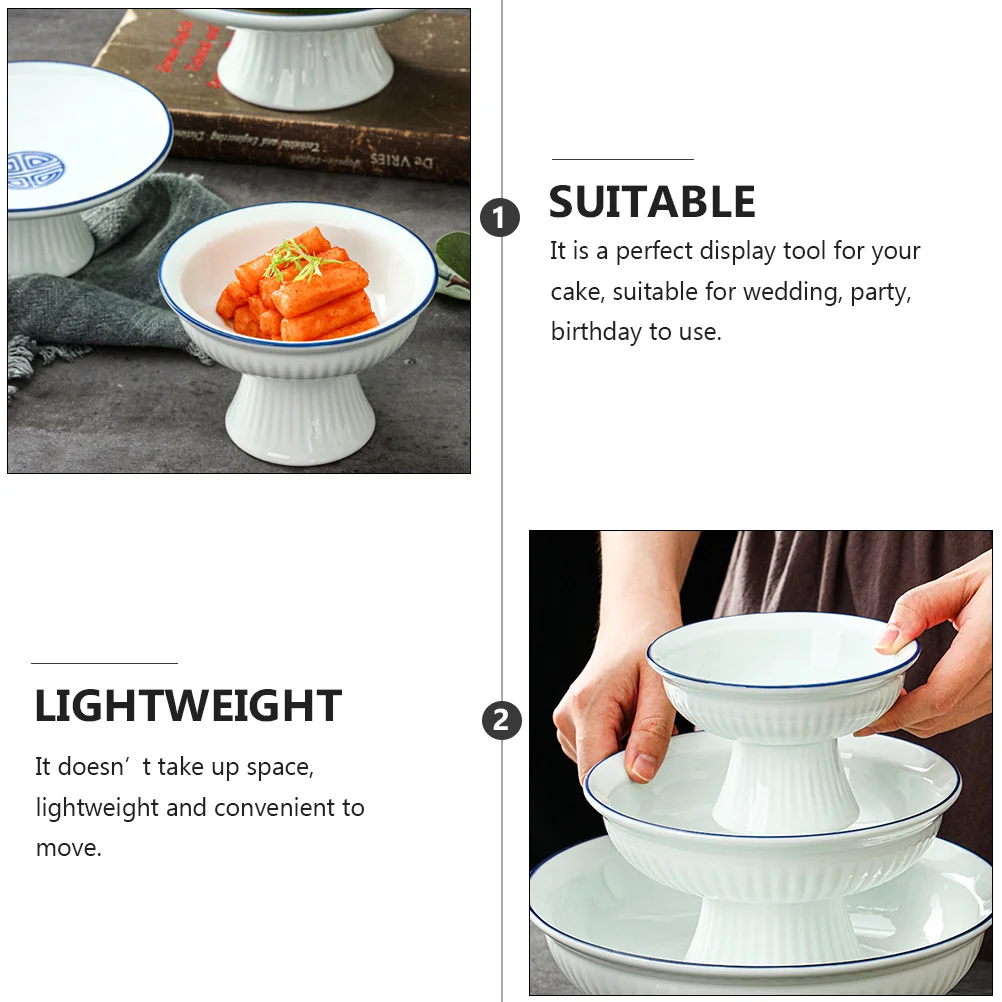 High Base Ceramic Dessert Bowl Fruit Serving Dish for Party Wedding Breakfast Snacks Storage Container Pastry Holding Bowl
High Base Ceramic Dessert Bowl Fruit Serving Dish for Party Wedding Breakfast Snacks Storage Container Pastry Holding Bowl
