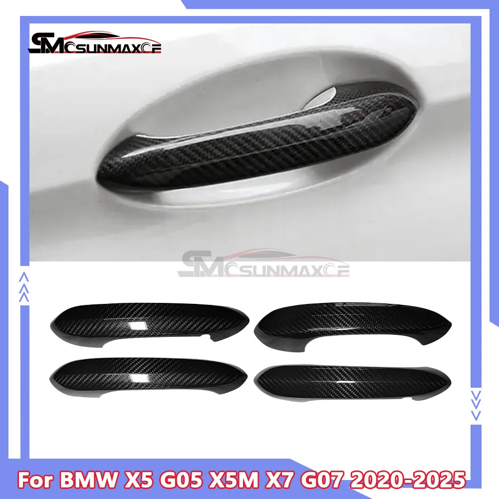 For BMW X5 G05 X5M F95 X7 G07 2020-2025 Real Carbon Fiber Car Exterior Door Handle Cover Trim
For BMW X5 G05 X5M F95 X7 G07 2020-2025 Real Carbon Fiber Car Exterior Door Handle Cover Trim