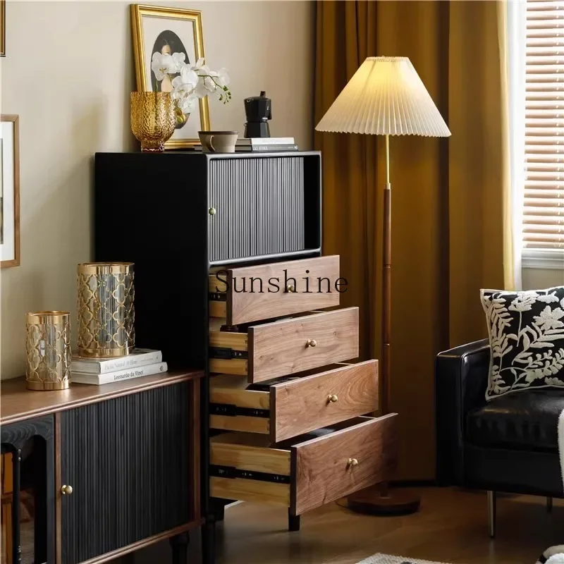 French retro solid wood four-chest cabinet medieval living room household rolling shutter door storage cabinet
French retro solid wood four-chest cabinet medieval living room household rolling shutter door storage cabinet