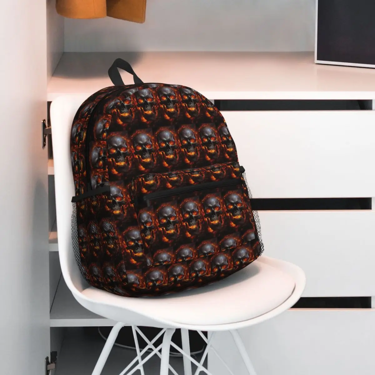 Evil Skull Pattern Student Backpack School Bag Hiking Travel Daypack for Boys Girls Fashion Bookbag Shoulder Bags
Evil Skull Pattern Student Backpack School Bag Hiking Travel Daypack for Boys Girls Fashion Bookbag Shoulder Bags