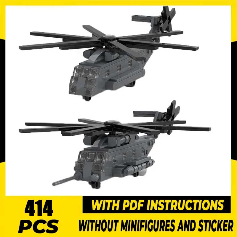 Fighter Model Moc Building 1:110 Scale CH-53E Super Stallion / Sea Stallion Bricks Technology Blocks Construstion Toy DIY Gifts
Fighter Model Moc Building 1:110 Scale CH-53E Super Stallion / Sea Stallion Bricks Technology Blocks Construstion Toy DIY Gifts