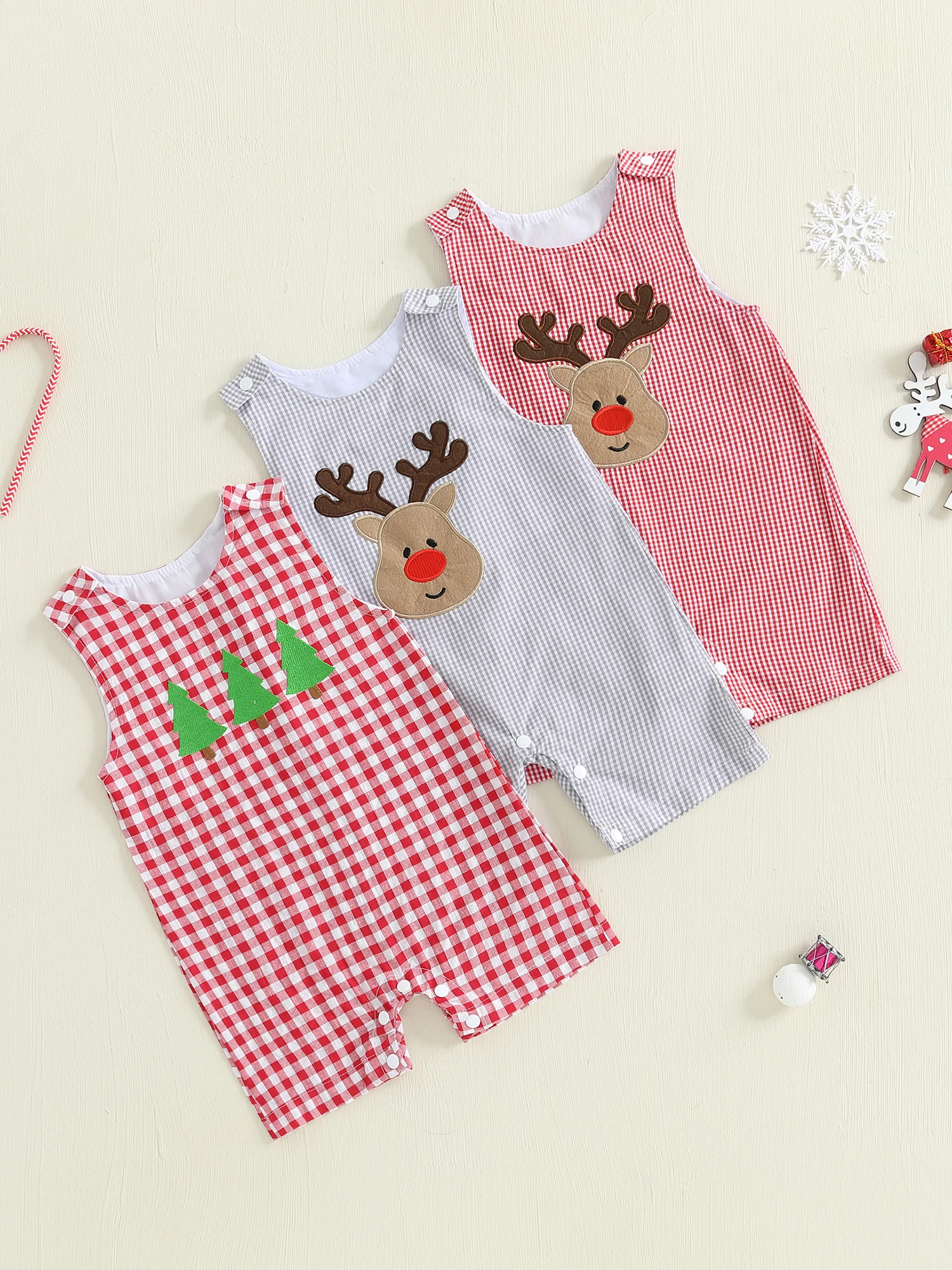 Infant Toddler Winter Snowflake Knit Romper Long Sleeve Round Neck Reindeer Embroidery Jumpsuit Pajamas
Infant Toddler Winter Snowflake Knit Romper Long Sleeve Round Neck Reindeer Embroidery Jumpsuit Pajamas