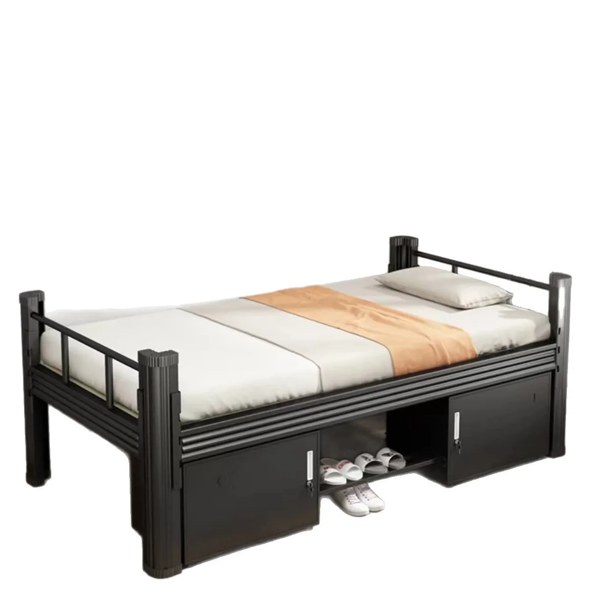 YJQ staff dormitory rental room single-story iron frame bed steel apartment steel bed
YJQ staff dormitory rental room single-story iron frame bed steel apartment steel bed
