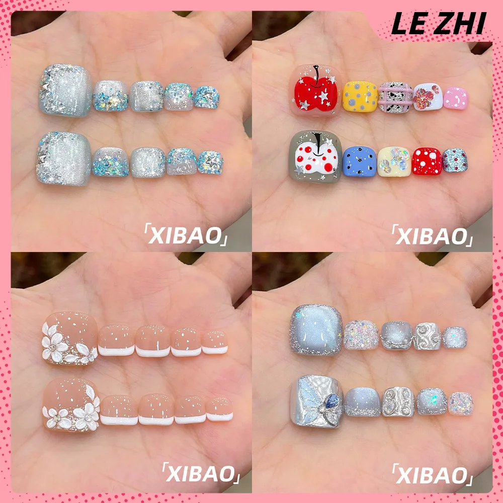 Gentle Sweet Diamond Lace Pearl Flower Glitter Foot Nail Patch Dot Apple Long Rectangular Toenails Sticker Vacation Accessories
Gentle Sweet Diamond Lace Pearl Flower Glitter Foot Nail Patch Dot Apple Long Rectangular Toenails Sticker Vacation Accessories