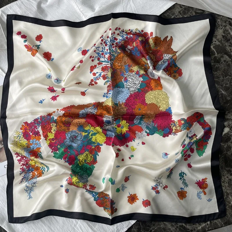 Women 65X65CM 100% Silk Square Bandana Retro Floral Horse Butterfly Art Pattern Satin Neck Scarf Bag Ribbon Office Fashion Gift
Women 65X65CM 100% Silk Square Bandana Retro Floral Horse Butterfly Art Pattern Satin Neck Scarf Bag Ribbon Office Fashion Gift