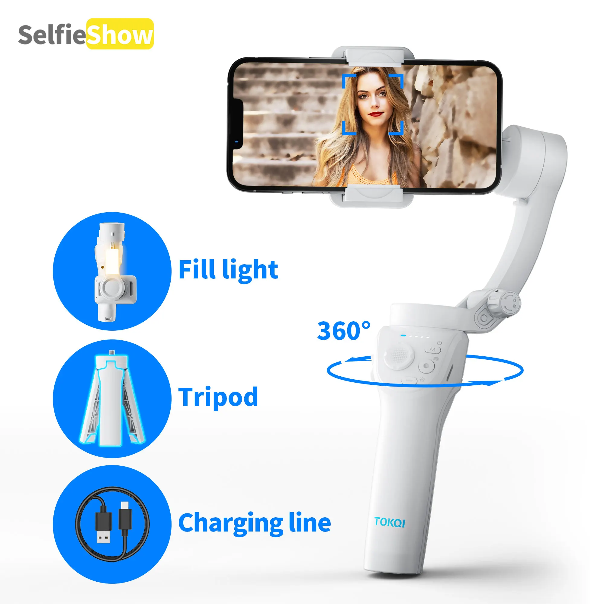 M01 3-Axis Anti-Shake Gimbal Phone Stabilizer Handheld Foldable Holder Selfie Tripod Fill Light for Xiaomi iPhone Smartphone
M01 3-Axis Anti-Shake Gimbal Phone Stabilizer Handheld Foldable Holder Selfie Tripod Fill Light for Xiaomi iPhone Smartphone