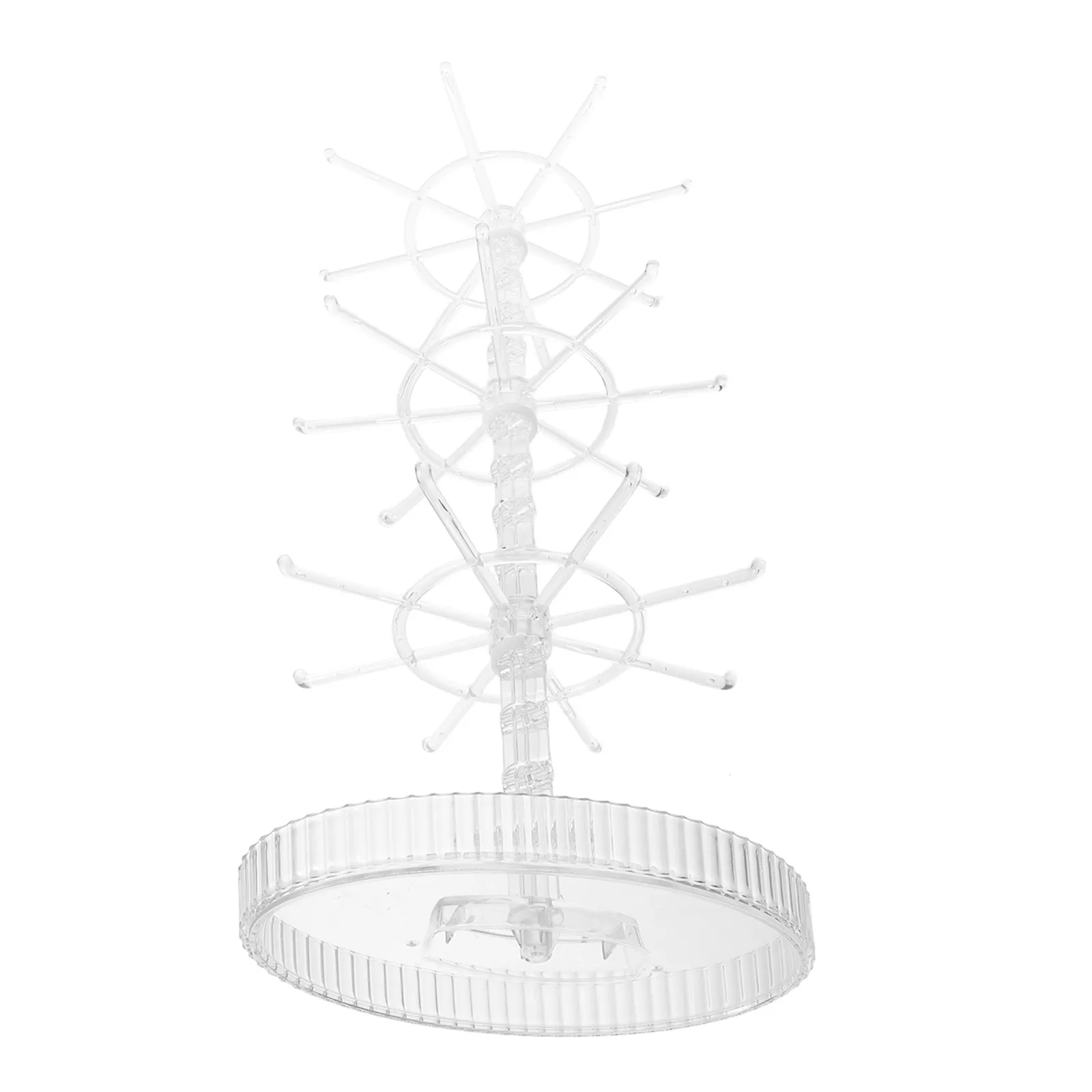 Clear 3-Tier Rotating Jewelry Stand Display Holder for Necklaces Bracelets Keychains Stable Base Countertop Organizer Decorative
Clear 3-Tier Rotating Jewelry Stand Display Holder for Necklaces Bracelets Keychains Stable Base Countertop Organizer Decorative