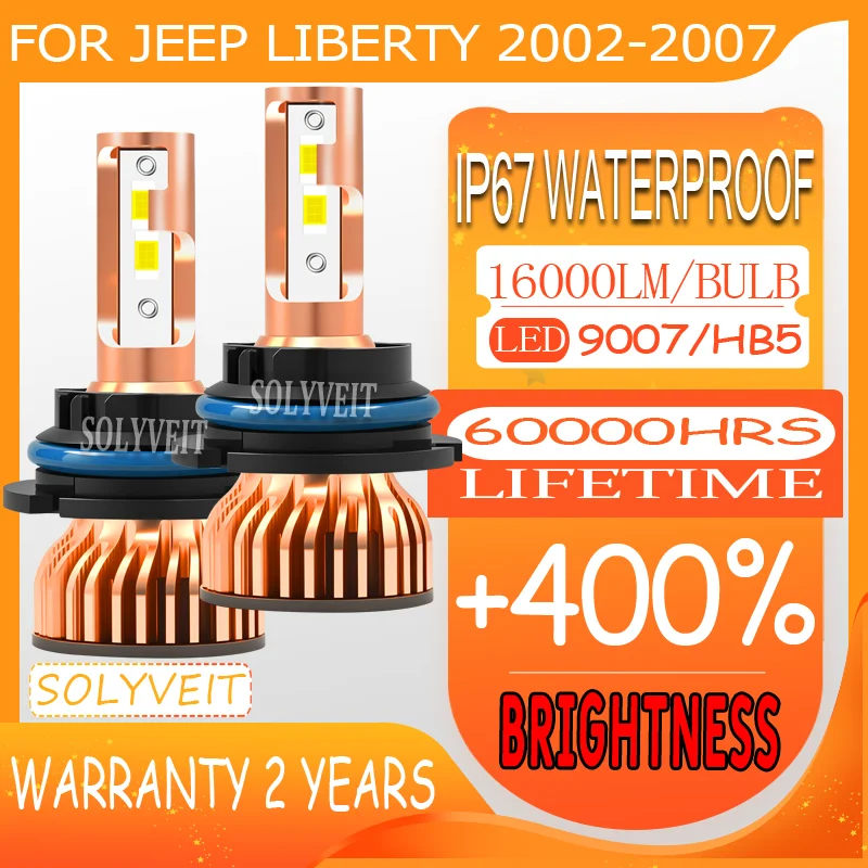 Stable Lighting 9007 Instant-On 60000 Hour Lifespan high low beam Headlight LED For Jeep Liberty 2002 2003 2004 2005 2006 2007
Stable Lighting 9007 Instant-On 60000 Hour Lifespan high low beam Headlight LED For Jeep Liberty 2002 2003 2004 2005 2006 2007