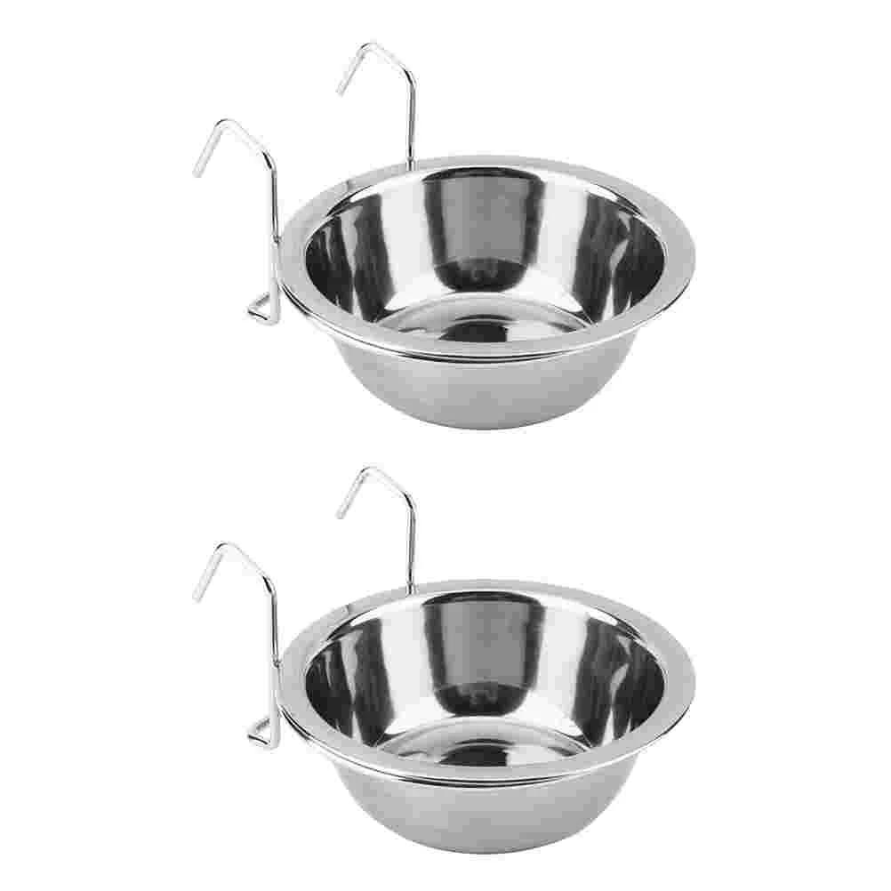 2 Sets Attachable Dog Bowls for Crates Hanging Puppy Food Silver Stainless Steel Pet Feeding Dish
2 Sets Attachable Dog Bowls for Crates Hanging Puppy Food Silver Stainless Steel Pet Feeding Dish