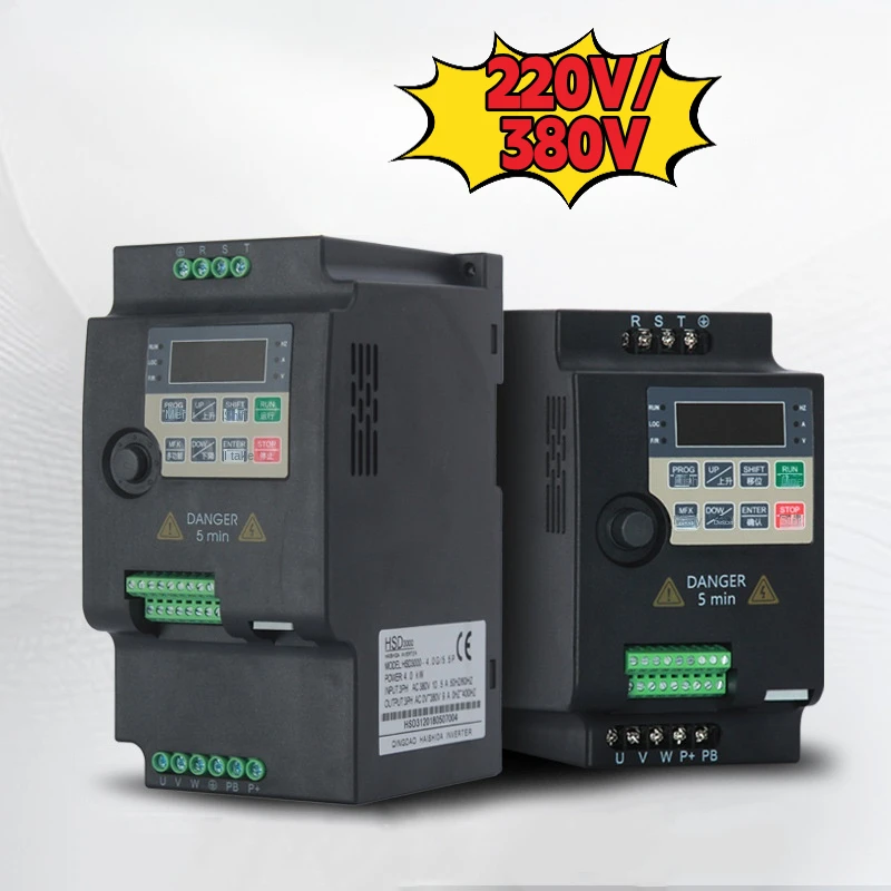 Wolfpower Variable Frequency Drive,1P to 3P VFD Inverter 220V to 380V Motor Speed Controller, 0.75KW 1.5KW 2.2KW
Wolfpower Variable Frequency Drive,1P to 3P VFD Inverter 220V to 380V Motor Speed Controller, 0.75KW 1.5KW 2.2KW