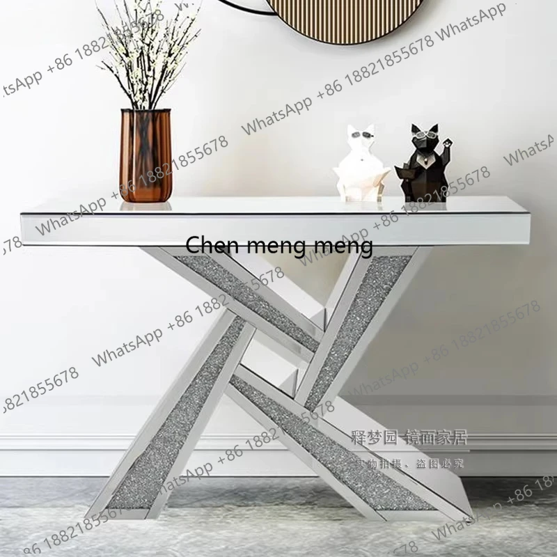 Mirror entrance Taipei European-style entrance entrance table rack creative light luxury modern decorative cabinet
Mirror entrance Taipei European-style entrance entrance table rack creative light luxury modern decorative cabinet
