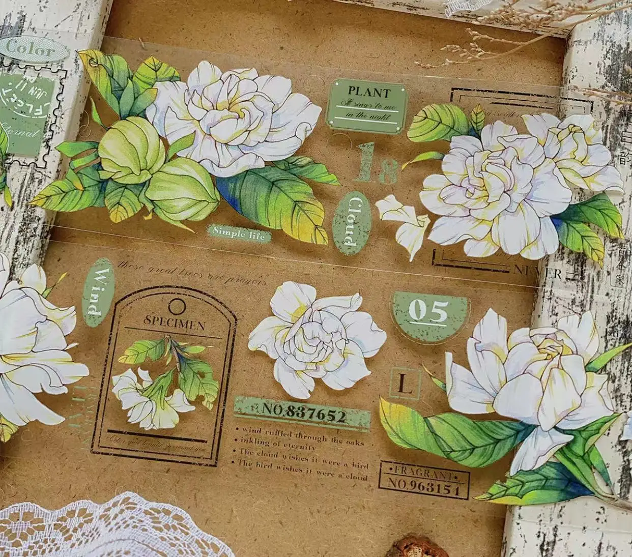 Винтажная лента Gardenia с цветочным рисунком, декоративная наклейка для самостоятельного изготовления планшетов для скрапбукинга
Винтажная лента Gardenia с цветочным рисунком, декоративная наклейка для самостоятельного изготовления планшетов для скрапбукинга