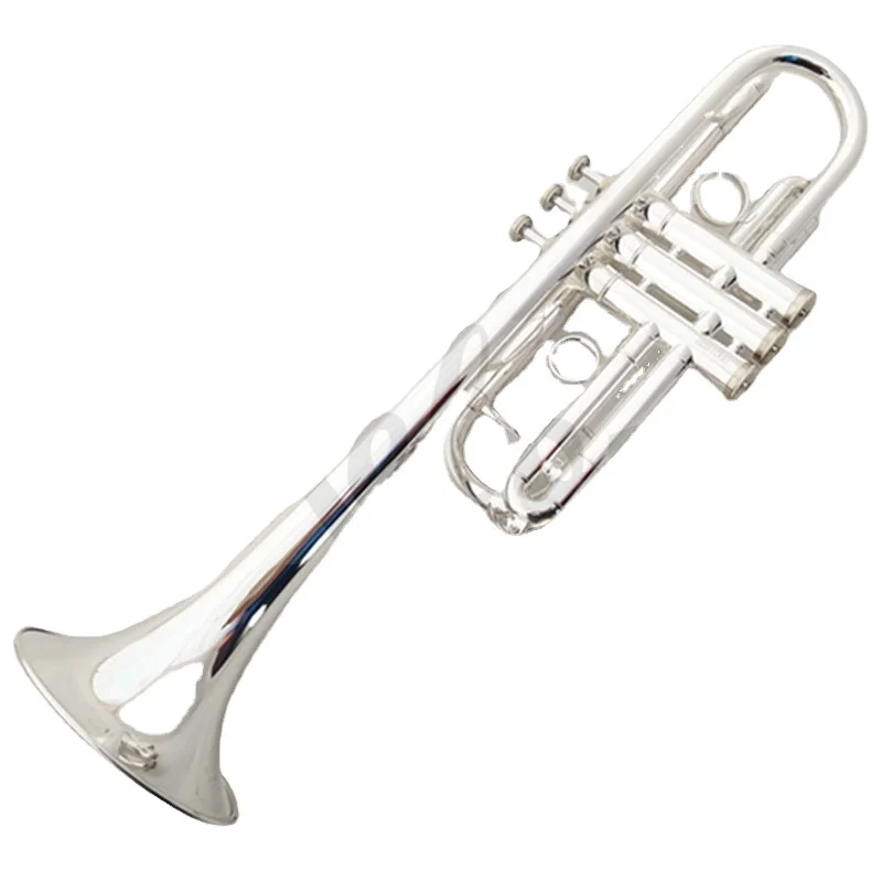 Weifang Rebon C Key Silver Plated Cheap Trumpet
Weifang Rebon C Key Silver Plated Cheap Trumpet