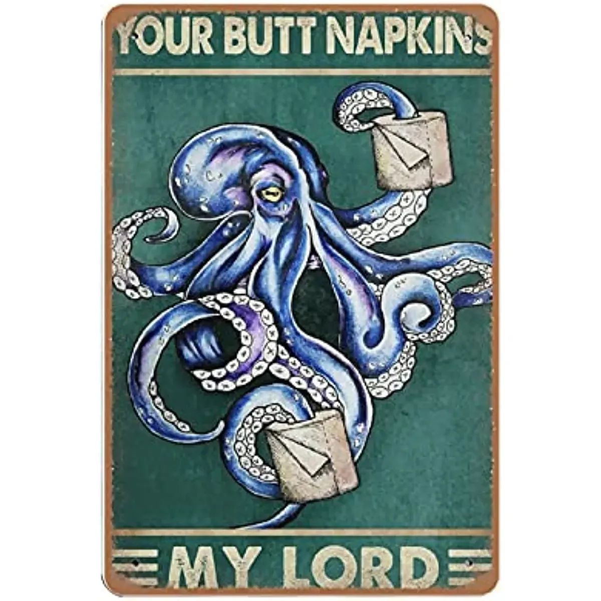Octopus Vintage tin Sign, Funny Octopus Bathroom Decor, Octopus Bathroom Wall Art,Retro Style, Farmhouse, Home, bar, tin Sign
Octopus Vintage tin Sign, Funny Octopus Bathroom Decor, Octopus Bathroom Wall Art,Retro Style, Farmhouse, Home, bar, tin Sign