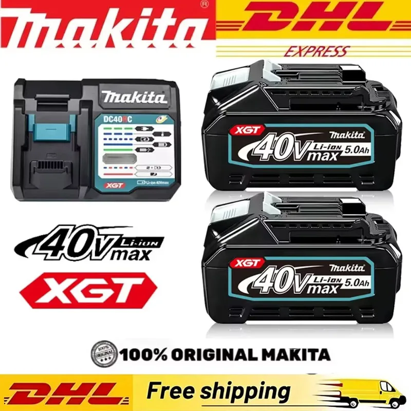 Makita 40V battery 5.0Ah rechargeable lithium battery, Makita , BL4040, BL4025, BL4050, 40V DC40RA charger Max XGT tool battery
Makita 40V battery 5.0Ah rechargeable lithium battery, Makita , BL4040, BL4025, BL4050, 40V DC40RA charger Max XGT tool battery