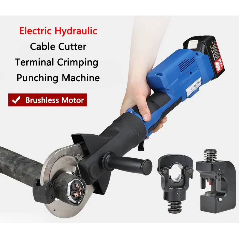 Portable Electric Hydraulic 3 Functions Machine SZ-400 Cable Cutting/Wire Terminal Crimping/Hole Punching Machine
Portable Electric Hydraulic 3 Functions Machine SZ-400 Cable Cutting/Wire Terminal Crimping/Hole Punching Machine