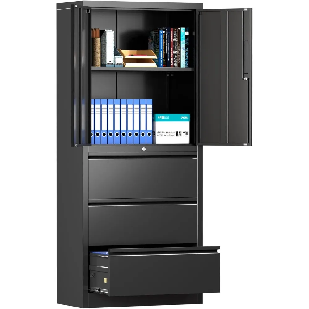 File Cabinet with Lock and Adjust Shelves,Drawers Office Storage Cabinet with Lock for Letter
File Cabinet with Lock and Adjust Shelves,Drawers Office Storage Cabinet with Lock for Letter