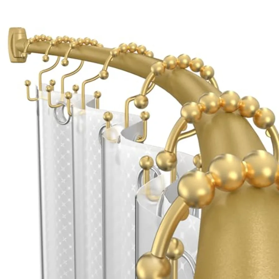 Curved Shower Curtain Rod 36.4-76In Adjustable Round Shower Curtain Rod Shower Rods for Bathroom Bathtub Stall Bathroom Rod No
Curved Shower Curtain Rod 36.4-76In Adjustable Round Shower Curtain Rod Shower Rods for Bathroom Bathtub Stall Bathroom Rod No