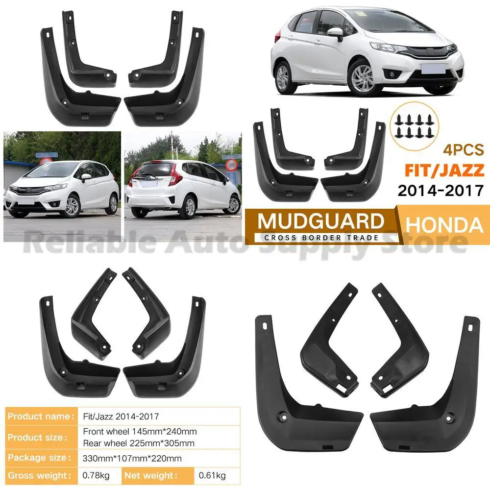 For Honda FIT JAZZ 2014-2017 Mud Guards Fender Flares Auto Accessories Wholesale Direct from Factory Premium Quality Durable Pro 
For Honda FIT JAZZ 2014-2017 Mud Guards Fender Flares Auto Accessories Wholesale Direct from Factory Premium Quality Durable Pro