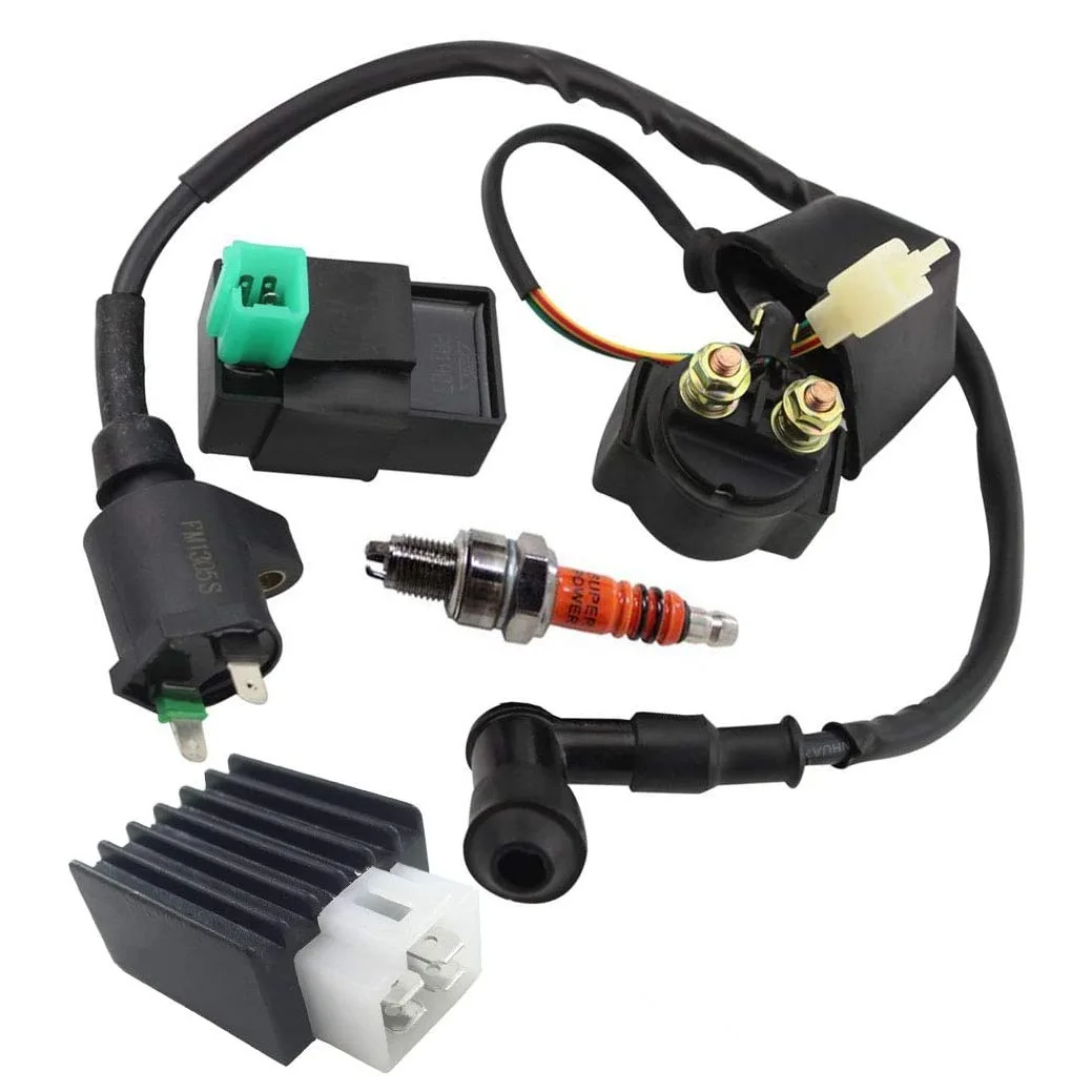 HOT-Ignition Coil Solenoid Relay Voltage Regulator 5-PIN CDI Box Spark Plug For 50Cc 70Cc 90Cc 110Cc 125Cc Go Kart Dirt Bike,Ign
HOT-Ignition Coil Solenoid Relay Voltage Regulator 5-PIN CDI Box Spark Plug For 50Cc 70Cc 90Cc 110Cc 125Cc Go Kart Dirt Bike,Ign