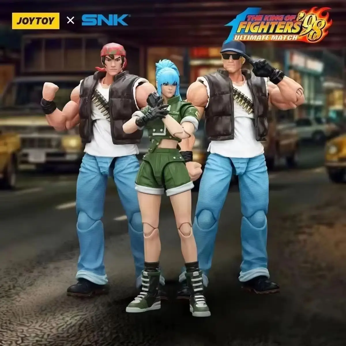 JOYTOY King of Fighters '98UM Fury Team Trio Movable Soldier Dark Source SNK Action Figures Doll Collection Gift Model
JOYTOY King of Fighters '98UM Fury Team Trio Movable Soldier Dark Source SNK Action Figures Doll Collection Gift Model