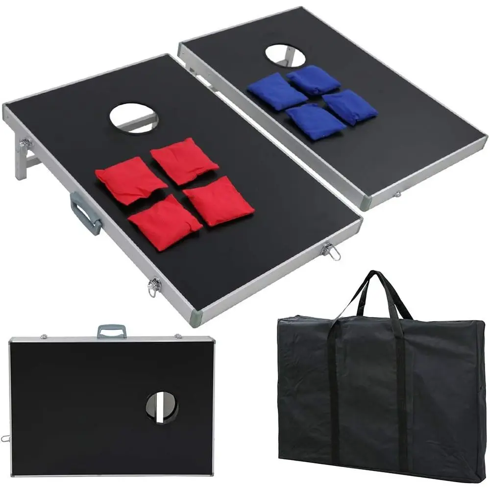 Portable 4-Sided 2-Ton Bean Bag Toss Game Set with 8 Bags and Carry Bag
Portable 4-Sided 2-Ton Bean Bag Toss Game Set with 8 Bags and Carry Bag