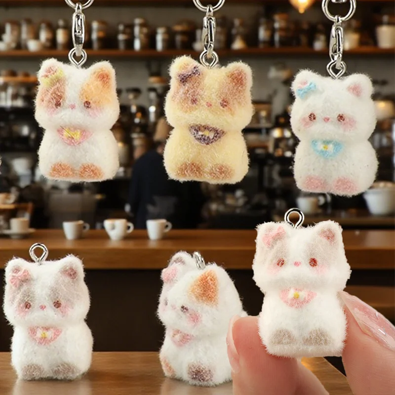 New Cute Flocking Animal Cat Pendant Keychain Keyring Bag Earphone Car Keychain Decor Keychains Accessories Phone Chain Lanyard
New Cute Flocking Animal Cat Pendant Keychain Keyring Bag Earphone Car Keychain Decor Keychains Accessories Phone Chain Lanyard