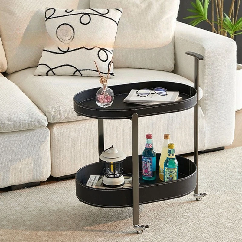 Mobile coffee table trolley side sofa side cabinet living room household wheeler rack
Mobile coffee table trolley side sofa side cabinet living room household wheeler rack