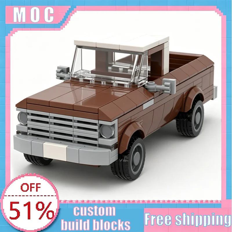 254 Parts Cheyenne Classic Pickup Truck MOC Building Blocks Retro Off Road Vehicle Model DIY Assembly Collection Birthday Gifts
254 Parts Cheyenne Classic Pickup Truck MOC Building Blocks Retro Off Road Vehicle Model DIY Assembly Collection Birthday Gifts