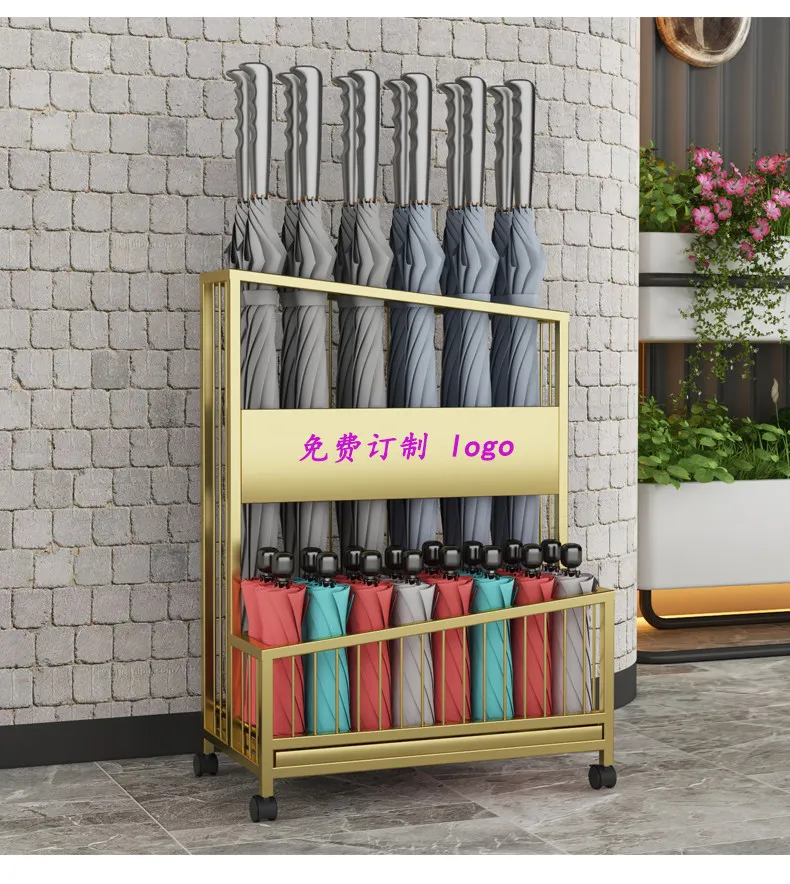 Commercial Umbrella Rack School Hotel Bank Lobby Sales Department Shelf Customized Logo Umbrella Storage Rack
Commercial Umbrella Rack School Hotel Bank Lobby Sales Department Shelf Customized Logo Umbrella Storage Rack