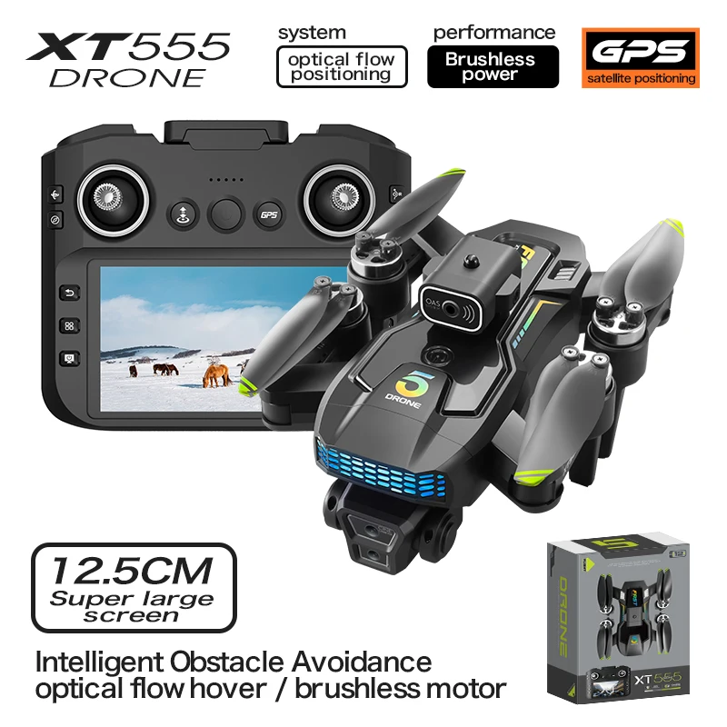 2025 XT555 GPS DRONE 5G optical flow GPS folding drone WIFI transmission professional aerial camera medium-sized rudder gimbal
2025 XT555 GPS DRONE 5G optical flow GPS folding drone WIFI transmission professional aerial camera medium-sized rudder gimbal