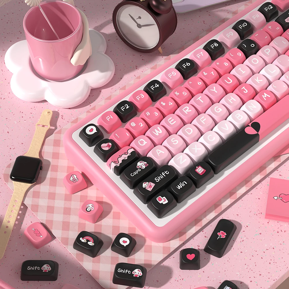 Heartbeat Rate Theme Key Hat PBT Material MCA Profile 145keys Cute Pink Creative Keyboard Hat Adapted to Mechanical Keyboard
Heartbeat Rate Theme Key Hat PBT Material MCA Profile 145keys Cute Pink Creative Keyboard Hat Adapted to Mechanical Keyboard