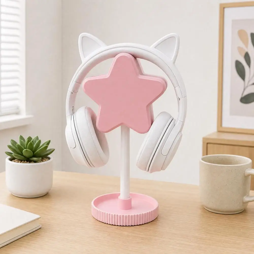 3D Printed Headphone Stand, Star Shape Headset Holder, Flexible Headrest with Solid Base for All Headphones Size
3D Printed Headphone Stand, Star Shape Headset Holder, Flexible Headrest with Solid Base for All Headphones Size