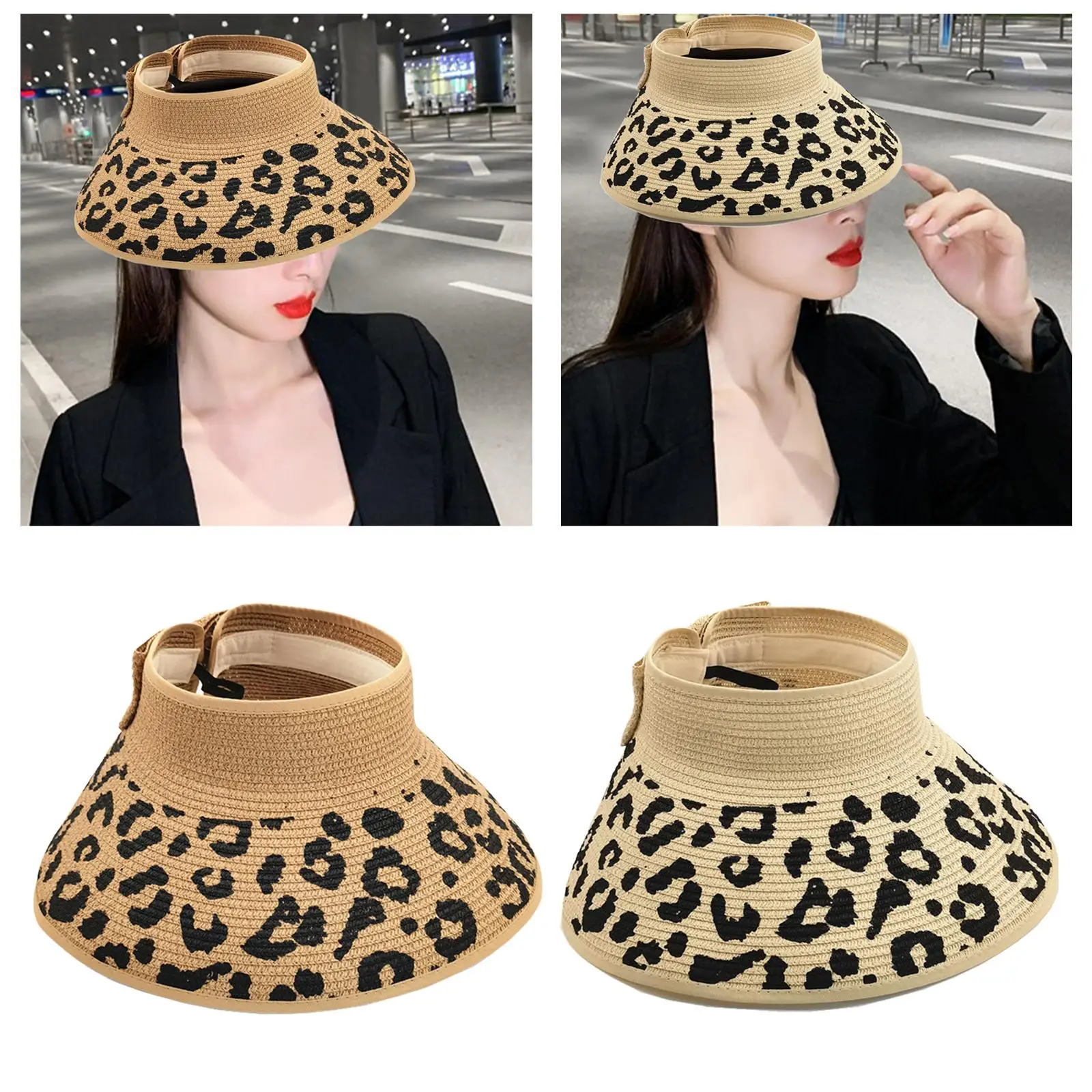 Stylish Women Straw Visor Hat Roll up Ponytail Sun Protection Sunhat Beach Sun Hat for Holiday Hiking Vacation Travel
Stylish Women Straw Visor Hat Roll up Ponytail Sun Protection Sunhat Beach Sun Hat for Holiday Hiking Vacation Travel