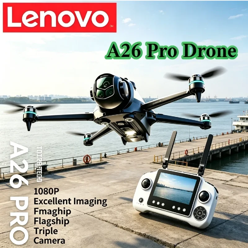 Lenovo A26 Pro Obstacle Avoidance Drone 4K HD FPV Triple Camera Brushless Motor Foldable RC Quadcopter for Adults Kids
Lenovo A26 Pro Obstacle Avoidance Drone 4K HD FPV Triple Camera Brushless Motor Foldable RC Quadcopter for Adults Kids