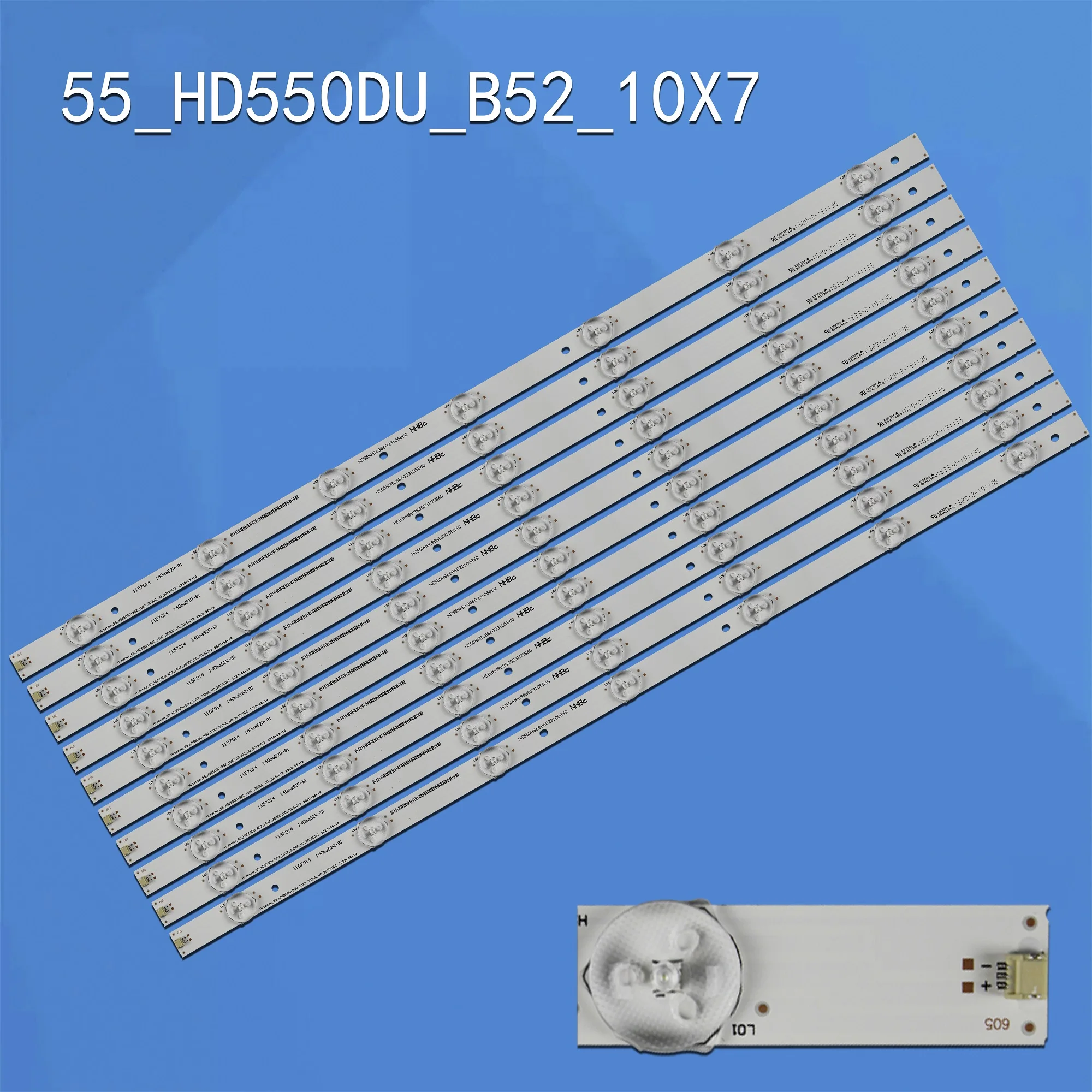Светодиодная подсветка HD550DU-B52S1 для Hisense 55 HD550DU B52 10X7 3030C V0 H55MEC3050 HD550M3U51-TA 55K3300U HD550DU-B52 LC-55N8000U
Светодиодная подсветка HD550DU-B52S1 для Hisense 55 HD550DU B52 10X7 3030C V0 H55MEC3050 HD550M3U51-TA 55K3300U HD550DU-B52 LC-55N8000U