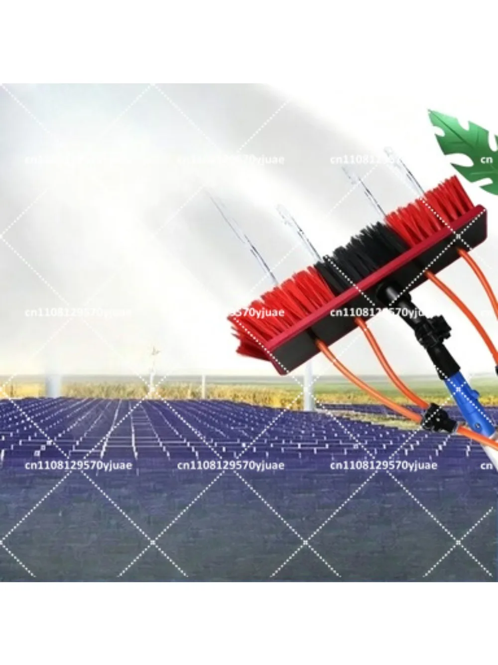 Solar panel cleaning brush with water spray, glass cleaning tool, extendable rod for photovoltaic panels
Solar panel cleaning brush with water spray, glass cleaning tool, extendable rod for photovoltaic panels